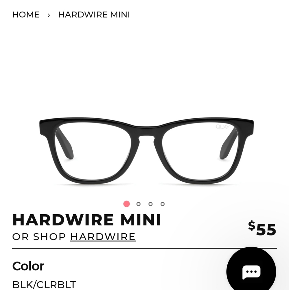 Quay hardwire blue light glasses